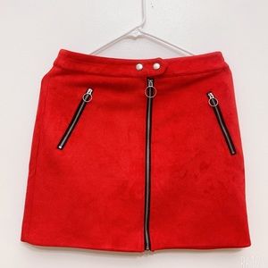 Red mini Skirt